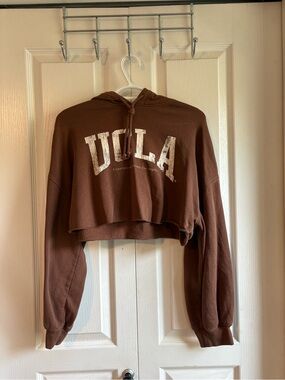 Cropped Hoodie - Brown Women's Pullover
